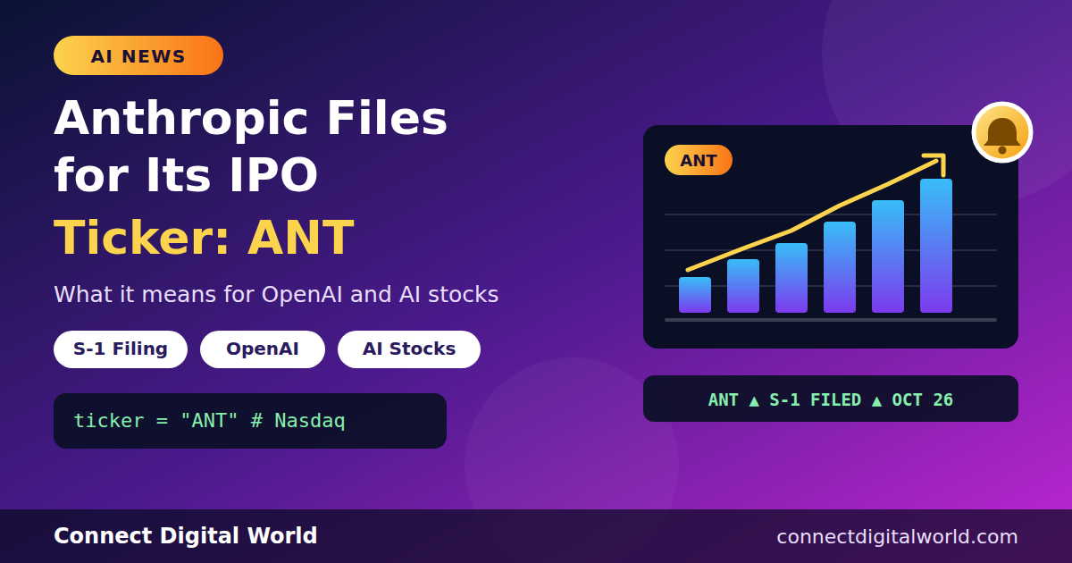 Anthropic's Mega-IPO Filed Today: What It Means for OpenAI and the AI Stock Boom 1 anthropic ipo filing what it means for openai ai stocks