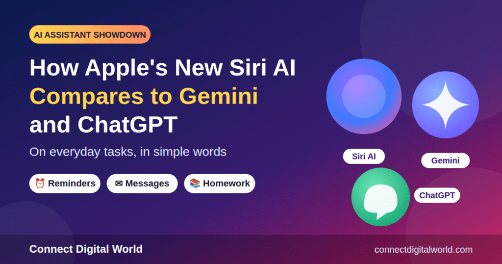 apple siri ai vs gemini vs chatgpt everyday tasks
