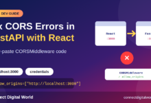 How to Fix CORS Policy Errors in FastAPI with a React Frontend
