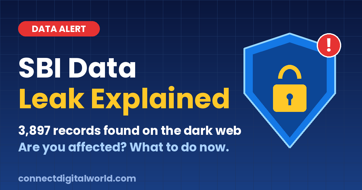 SBI Dark Web Data Leak Explained: How to Check If Your Personal Details Were Exposed 1 sbi data leak banner