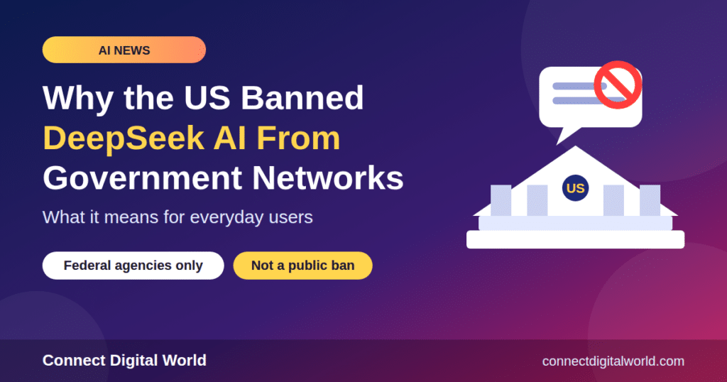 us bans deepseek federal networks what it means