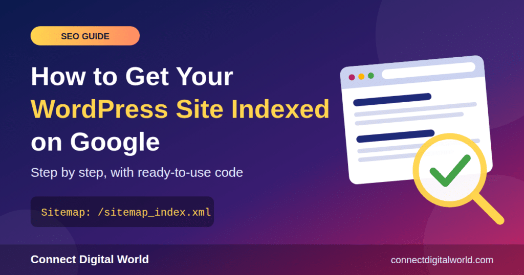 wordpress site indexed google step by step